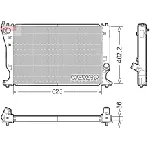 Hladnjak, hlađenje motora DENSO DRM50132 IC-E52F84