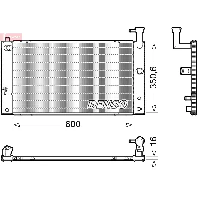 Hladnjak, hlađenje motora DENSO DRM50133 IC-G0H309