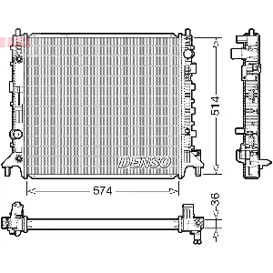Hladnjak, hlađenje motora DENSO DRM99013 IC-F6142E
