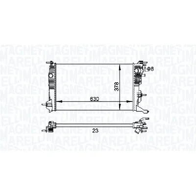 Hladnjak, hlađenje motora MAGNETI MARELLI 350213158300 IC-G0SAK4