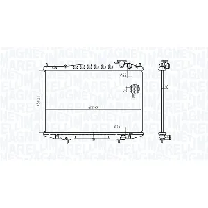 Hladnjak, hlađenje motora MAGNETI MARELLI 350213174500 IC-G0T87V