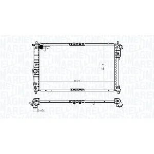 Hladnjak, hlađenje motora MAGNETI MARELLI 350213174900 IC-G0SBUR