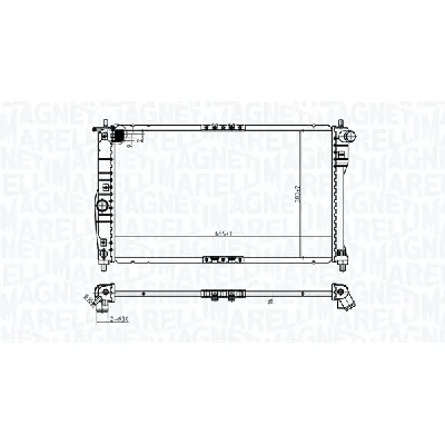 Hladnjak, hlađenje motora MAGNETI MARELLI 350213174900 IC-G0SBUR