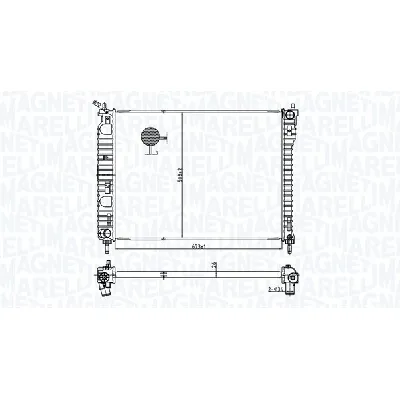 Hladnjak, hlađenje motora MAGNETI MARELLI 350213179800 IC-G0SE8R