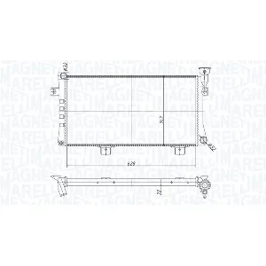 Hladnjak, hlađenje motora MAGNETI MARELLI 350213180600 IC-G0SI1K