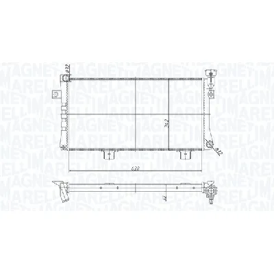 Hladnjak, hlađenje motora MAGNETI MARELLI 350213180600 IC-G0SI1K