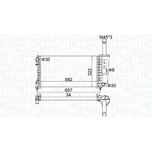 Hladnjak, hlađenje motora MAGNETI MARELLI 350213183700 IC-G0SI1N