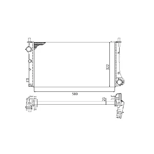 Hladnjak, hlađenje motora MAGNETI MARELLI BMQ382 IC-B8612B