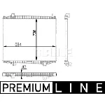 Hladnjak, hlađenje motora MAHLE CR 102 000P IC-G08P5U