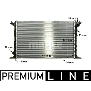 Hladnjak, hlađenje motora MAHLE CR 1026 000P IC-G08FK8