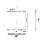 Hladnjak, hlađenje motora MAHLE CR 103 000P IC-G08FHW