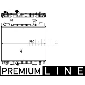 Hladnjak, hlađenje motora MAHLE CR 1045 000P IC-G08FKC