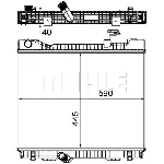 Hladnjak, hlađenje motora MAHLE CR 1045 000P IC-G08FKC