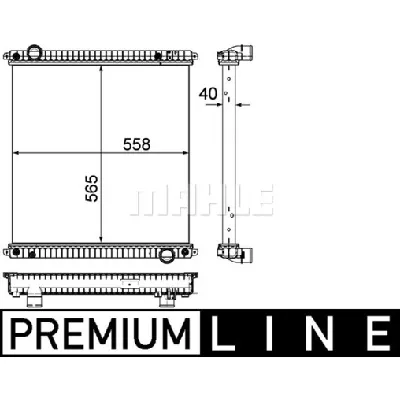 Hladnjak, hlađenje motora MAHLE CR 1046 000P IC-G08RNQ