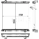 Hladnjak, hlađenje motora MAHLE CR 1046 000P IC-G08RNQ