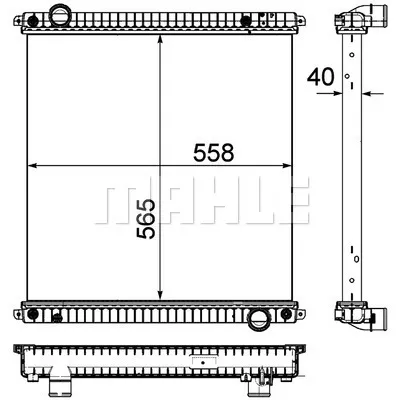 Hladnjak, hlađenje motora MAHLE CR 1046 000P IC-G08RNQ