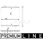 Hladnjak, hlađenje motora MAHLE CR 106 000P IC-G08P5X