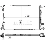 Hladnjak, hlađenje motora MAHLE CR 1060 000P IC-G08FKD