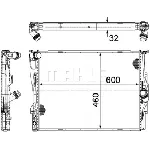 Hladnjak, hlađenje motora MAHLE CR 1089 000P IC-G08SXH