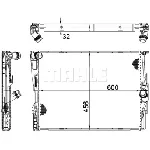 Hladnjak, hlađenje motora MAHLE CR 1090 000P IC-G08SXI