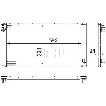 Hladnjak, hlađenje motora MAHLE CR 1095 000P IC-G08FKF