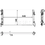 Hladnjak, hlađenje motora MAHLE CR 1096 000P IC-G08FKG