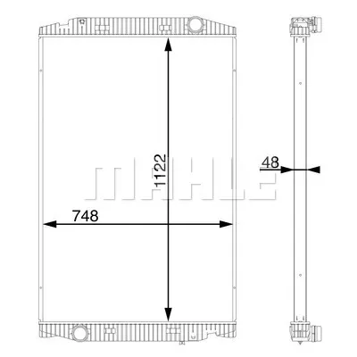 Hladnjak, hlađenje motora MAHLE CR 112 000S IC-G08P60
