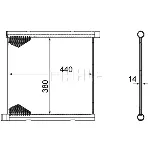 Hladnjak, hlađenje motora MAHLE CR 1124 000P IC-G08FKI