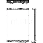Hladnjak, hlađenje motora MAHLE CR 1150 000P IC-G08FKP