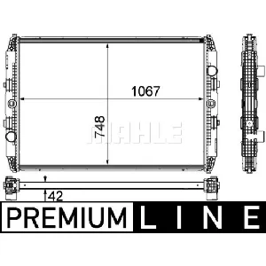 Hladnjak, hlađenje motora MAHLE CR 1151 000P IC-G08SZC