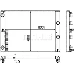 Hladnjak, hlađenje motora MAHLE CR 1158 000P IC-G08FKS