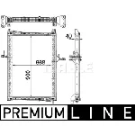 Hladnjak, hlađenje motora MAHLE CR 1160 000P IC-G08FKT