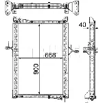 Hladnjak, hlađenje motora MAHLE CR 1160 000P IC-G08FKT