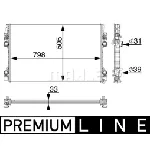 Hladnjak, hlađenje motora MAHLE CR 1163 000P IC-G08FKU