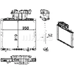 Hladnjak, hlađenje motora MAHLE CR 1168 000P IC-G08FKV
