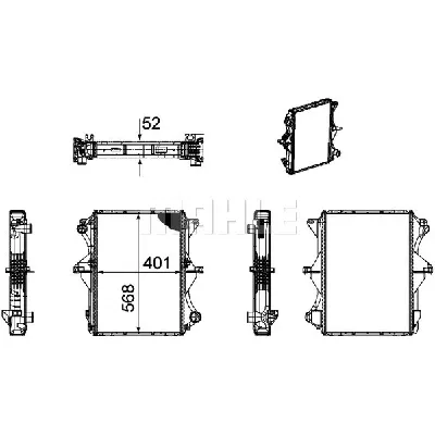 Hladnjak, hlađenje motora MAHLE CR 1169 000P IC-G08SZQ