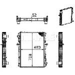 Hladnjak, hlađenje motora MAHLE CR 1170 000P IC-G08SZR