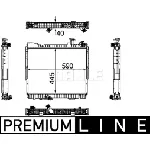 Hladnjak, hlađenje motora MAHLE CR 1171 000P IC-G08FKW