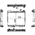 Hladnjak, hlađenje motora MAHLE CR 1171 000P IC-G08FKW
