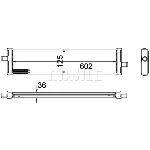 Hladnjak, hlađenje motora MAHLE CR 1185 000P IC-G08FL1