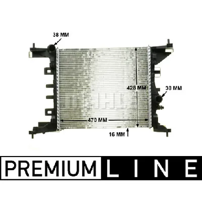 Hladnjak, hlađenje motora MAHLE CR 1187 000P IC-G08FL2