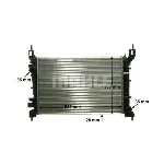 Hladnjak, hlađenje motora MAHLE CR 1193 000P IC-G08T09