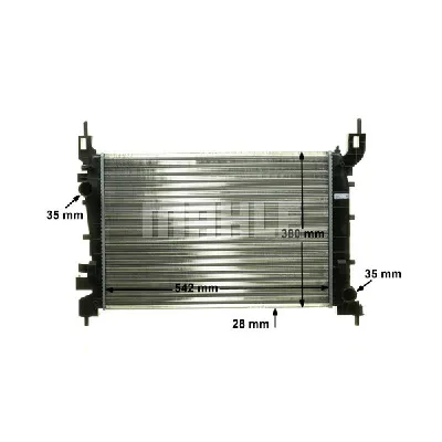 Hladnjak, hlađenje motora MAHLE CR 1193 000P IC-G08T09