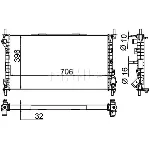 Hladnjak, hlađenje motora MAHLE CR 1196 000P IC-G08FL4