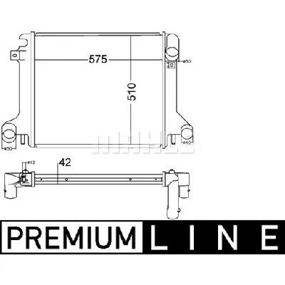 Hladnjak, hlađenje motora MAHLE CR 1217 000P IC-G08FLB