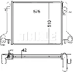 Hladnjak, hlađenje motora MAHLE CR 1217 000P IC-G08FLB
