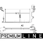 Hladnjak, hlađenje motora MAHLE CR 1218 000P IC-G08T0L