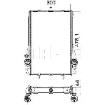 Hladnjak, hlađenje motora MAHLE CR 1396 000P IC-G08FLL