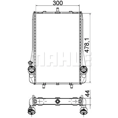 Hladnjak, hlađenje motora MAHLE CR 1396 000P IC-G08FLL