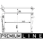Hladnjak, hlađenje motora MAHLE CR 1403 000P IC-G08T3N